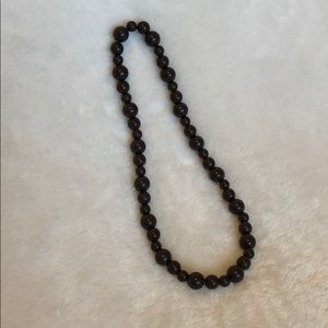 🌀 Brown Beaded Necklace